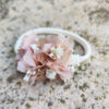 Diadema para bebe con flores