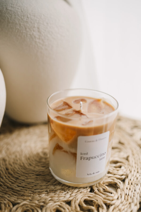 Vela Frappuccino con cera de gel