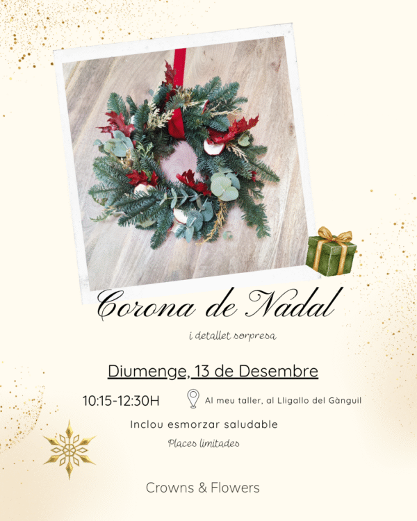 Taller Corona Navidad 13/12/2026 Taller Corona Navidad 13/12/2026