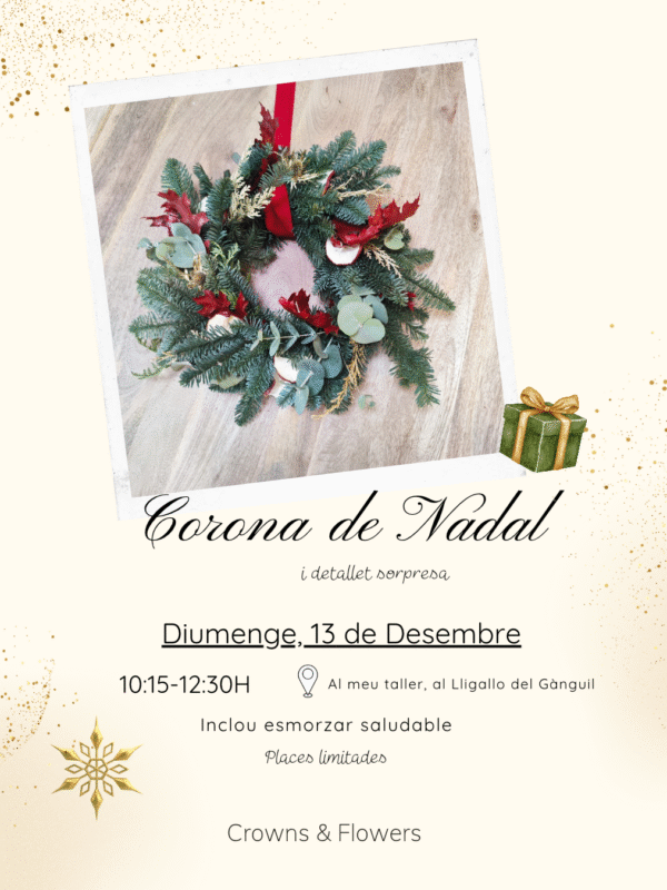 Taller Corona Navidad 13/12/2026